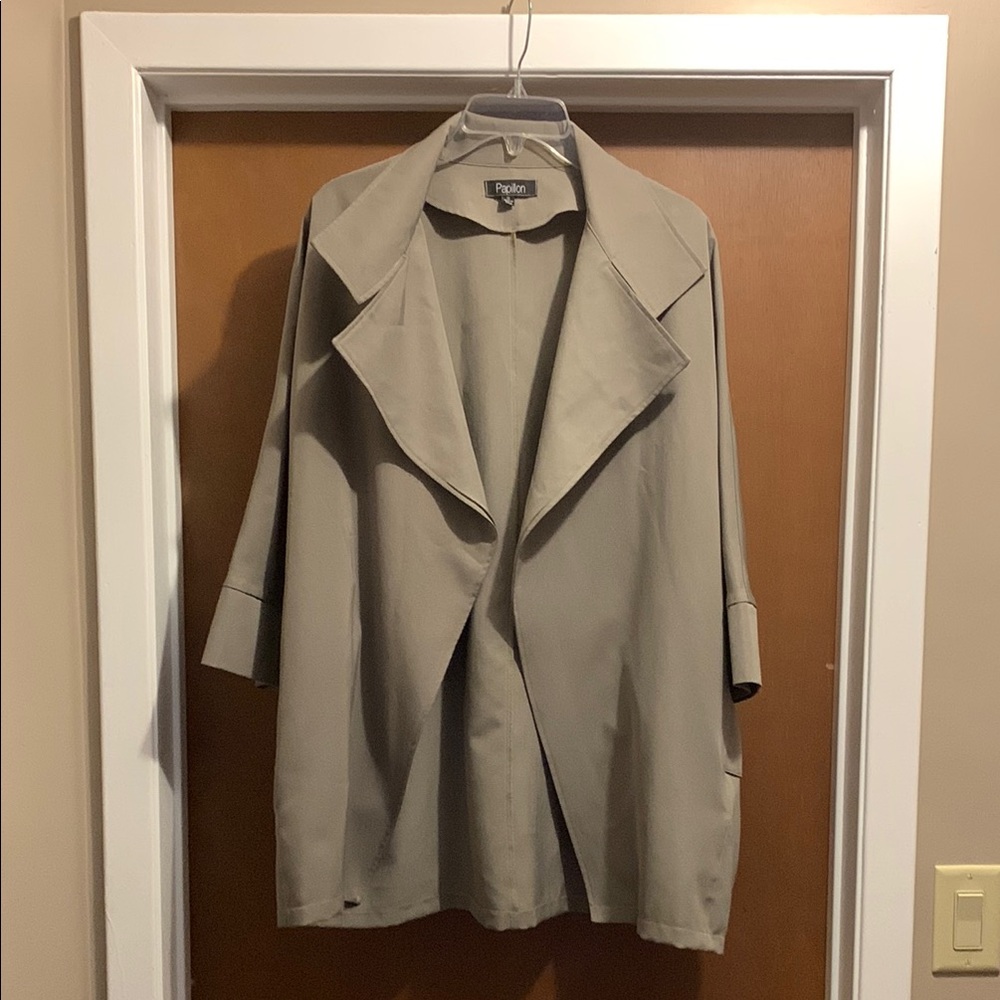 Papillio Tan Trench Coat Oversized Fit